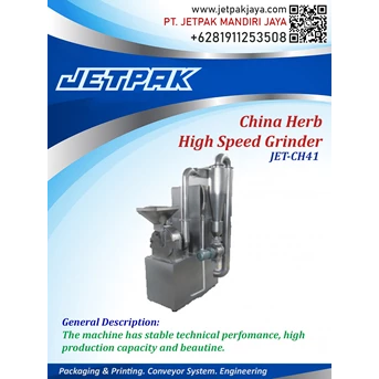 china herb high speed grinder JET-CH41