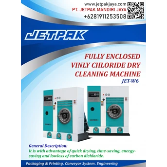 fully enclosed vinly chloride dry cleaning machine JET-W6