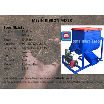Pembuatan Mesin Mixer Kapasitas 50 - 100 Kg / Aduk