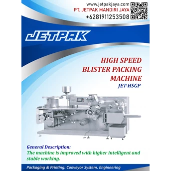 high speed blister packing machine JET-HSGP