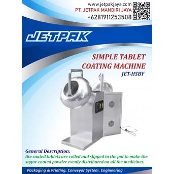 simple tablet coating machine JET HSBY