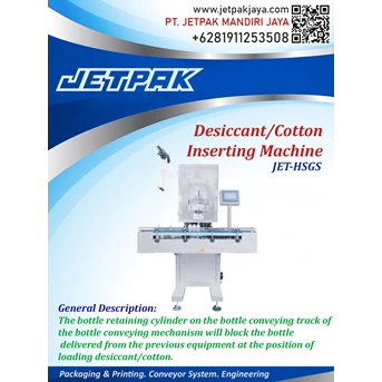 desiccant/cotton inserting machine JET-HSGS
