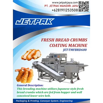 Fresh Bread Crumbs Coating Machine JET-TMFBRD600