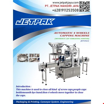 automatic 4 wheels capping machine(without cap vibrating sorter)-1