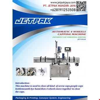 automatic 4 wheels capping machine(without cap vibrating sorter)-2