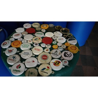 Alat crop dan segel drum besi rubber packing
