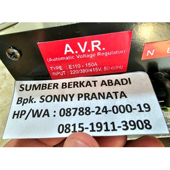AVR E110-150A 3PHASE - 150 A 3 PHASE - AVR 150A 380VAC TYPE E110 E 110