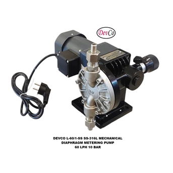 Pompa Dosing L-60-1-SS Mechanical Diaphragm Metering Pump-60 LPH 10Bar