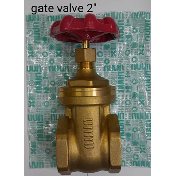 Gate Valve / Stop Kran Bahan Kuningan / Brass 2 inch merk Unnu