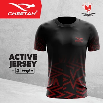 Cheetah Safety Jersey Active by Trijee (Black)