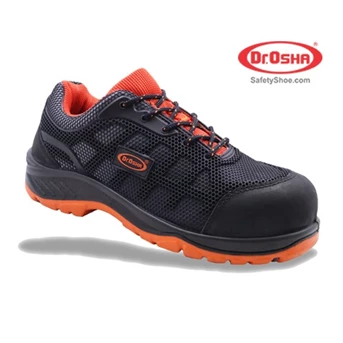 Dr.OSHA Safety Shoes Sepatu 3109 S1 Vibran Lace Up Orange Composite