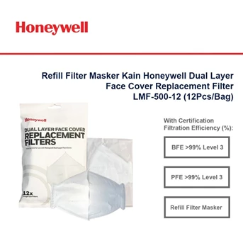 Refill Filter Masker Kain Honeywell Dual Layer LMF-500-12
