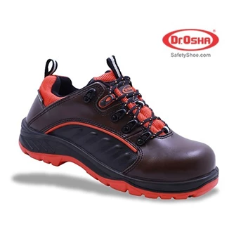 Dr.OSHA Safety Shoes Sepatu 3171 S1 Paradise Lace Up Brown Composite