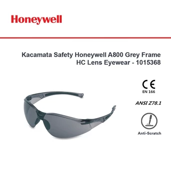 Kacamata Safety Honeywell A800 Grey Frame HC Lens Eyewear - 1015368