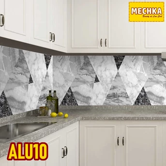 alu10 - sticker motif marmer pelapis furniture, kitchen set, dapur dll