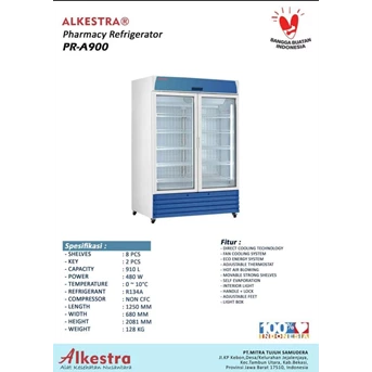 Pharmacy Refrigerator 2 Pintu
