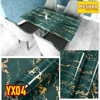 YX04 - PVC Sheet Motif Marmer Pelapis Furnitur, Meja, Kitchen Set dll