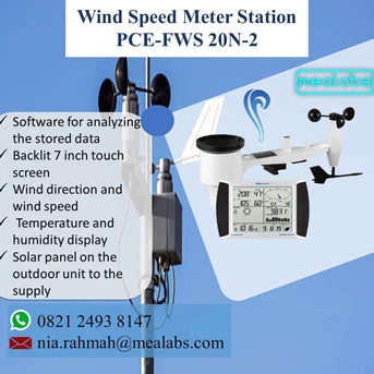 wind speed meter station pce-fws 20n-2