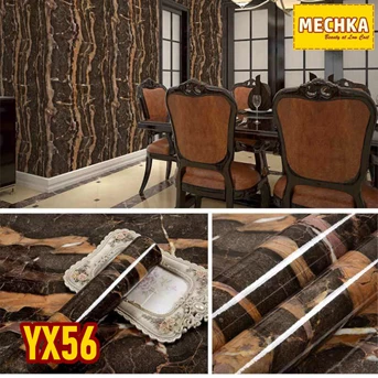 YX56 - PVC Sheet Motif Marmer Pelapis Furnitur, Meja, Kitchen Set dll