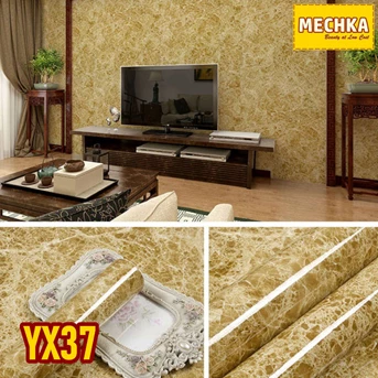YX37 - PVC Sheet Motif Marmer Pelapis Furnitur, Meja, Kitchen Set dll