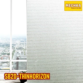 SB2D-THINHORIZON Glass Sheet Stiker Kaca Sandblast 2D Patterned