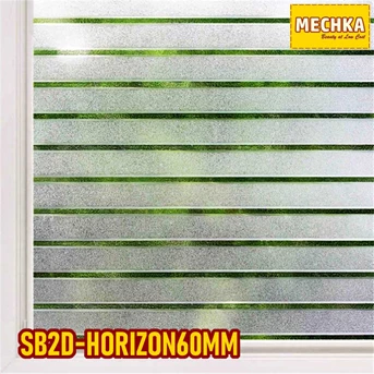 sb2d-horizon60mm glass sheet stiker kaca sandblast 2d patterned