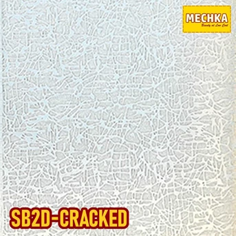 sb2d-cracked glass sheet stiker kaca sandblast 2d polos textured