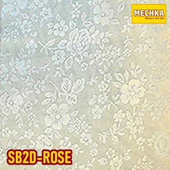 SB2D-ROSE Glass Sheet Stiker Kaca Sandblast 2D Polos Textured