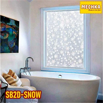 SB2D-SNOW Glass Sheet Stiker Kaca Sandblast 2D Patterned