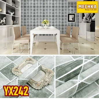 yx242 - pvc sheet non marmer pelapis furnitur, meja, kitchen set dll