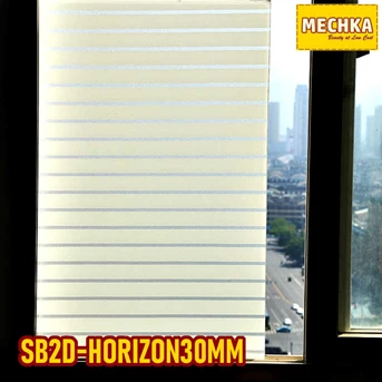 sb2d-horizon30mm glass sheet stiker kaca sandblast 2d patterned
