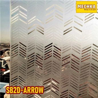 SB2D-ARROW Glass Sheet Stiker Kaca Sandblast 2D Patterned