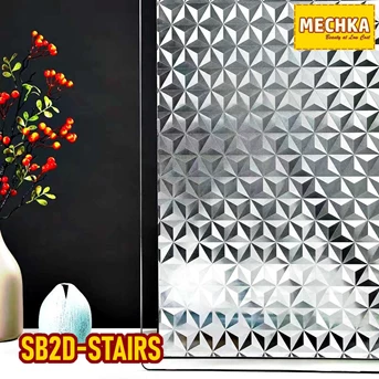 SB2D-STAIRS Glass Sheet Stiker Kaca Sandblast 2D Patterned