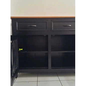 cabinet elegant black austin kerajinan kayu-1