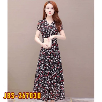 jbs-26703d dress wanita / pakaian / terusan perempuan / cewe / cewek-4