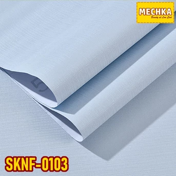 SKNF-0103 PVC Sheet Motif Kain Bertekstur Pelapis Furnitur, Meja dll
