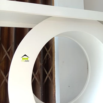 meja claire white desain futuristik kerajinan kayu-3