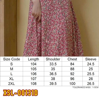 xsl-00131d dress wanita / pakaian / terusan perempuan / cewe / cewek-1