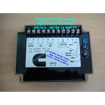 CUMMINS 3037359 SPEED CONTROLLER 30-37359 CONTROL GOVERNOR 3029299