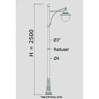 Tiang PJU decorative Y25