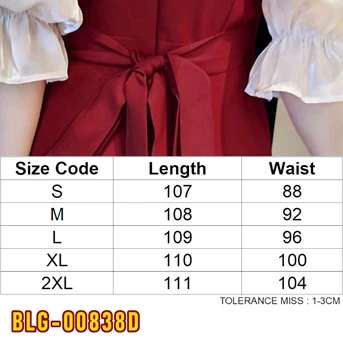blg-00838d dress wanita / pakaian / terusan perempuan / cewe / cewek-1