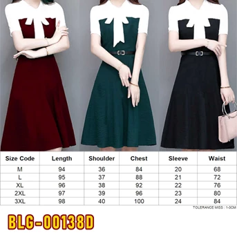 blg-00138d dress wanita / pakaian / terusan perempuan / cewe / cewek-1