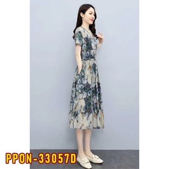 ppon-33057d dress wanita / pakaian / terusan / gaun perempuan / cewek-3