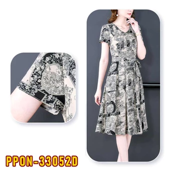 ppon-33052d dress wanita / pakaian / terusan / gaun perempuan / cewek-2