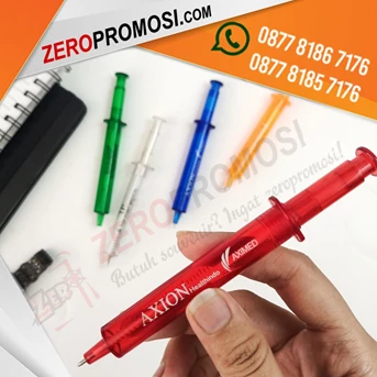 pulpen promosi pen suntik custom logo-1