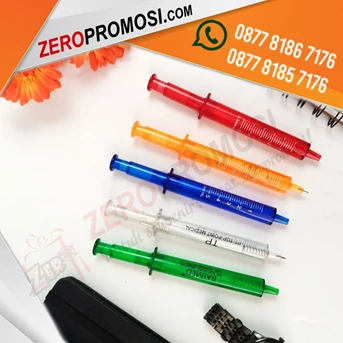 pulpen promosi pen suntik custom logo