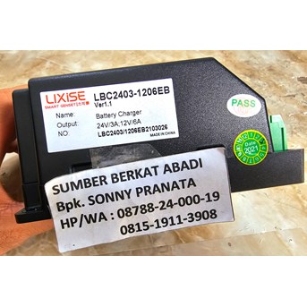 LIXISE LBC2403-1206EB BATTERY CHARGER LBC 2403-1206EB 24V 3A OR 12V 6A