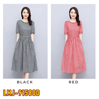 lmj-91580d dress wanita / pakaian / terusan / gaun perempuan / cewe /
