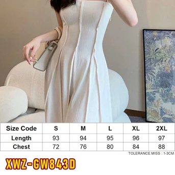 xwz-gw843d dress wanita / pakaian / terusan / gaun perempuan / cewek-1
