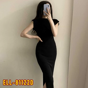 ell-81122d dress wanita / pakaian / terusan / gaun perempuan / cewek-5